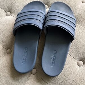 Adidas Adilette slides- smoky blue